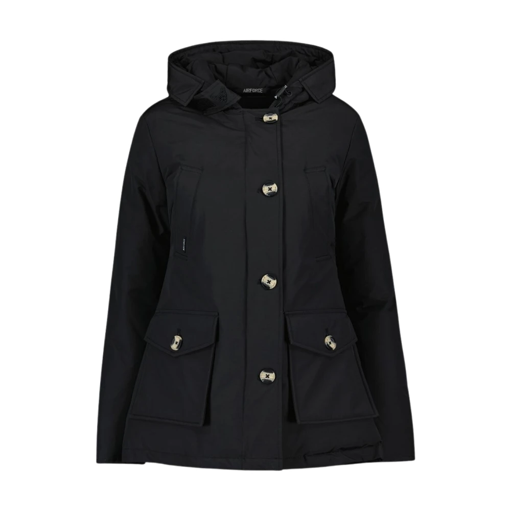 Airforce Klassieke 4-Pocket Parka in True Black Dames