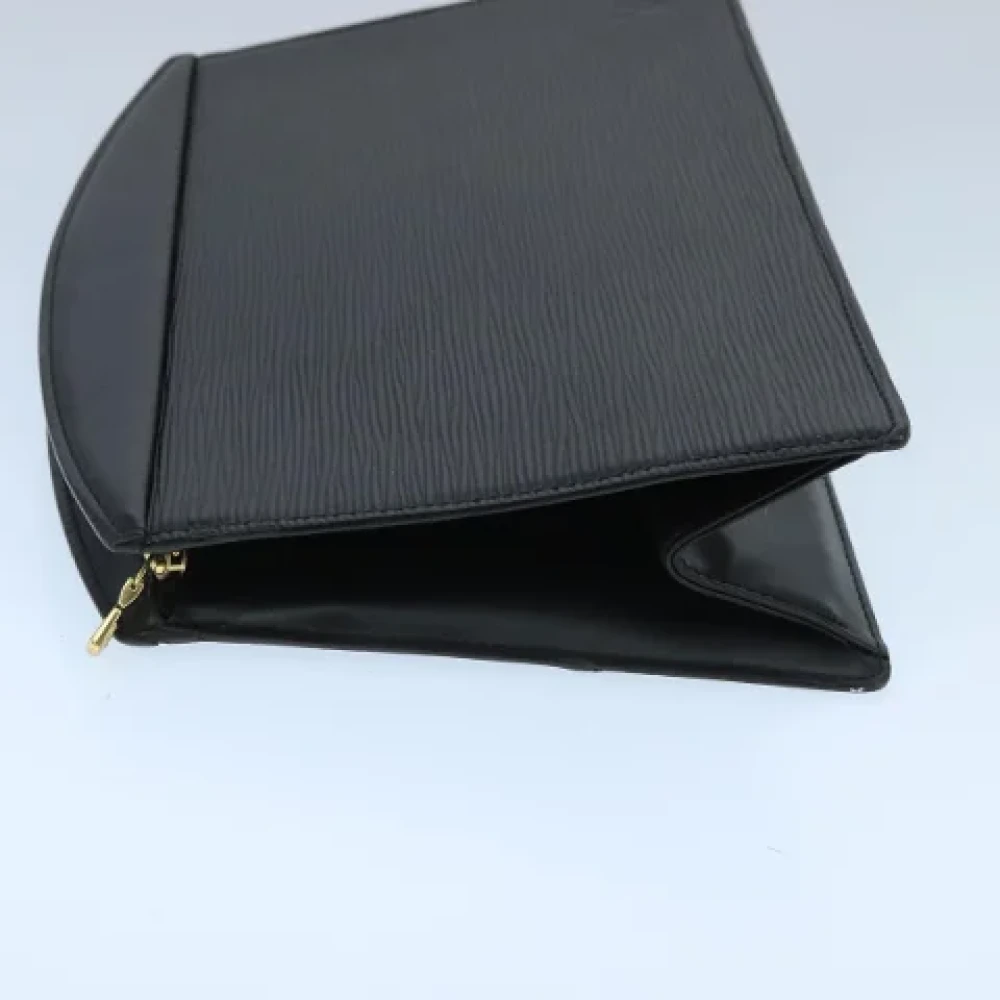 Louis Vuitton Vintage Pre-owned Leather pouches Black Dames