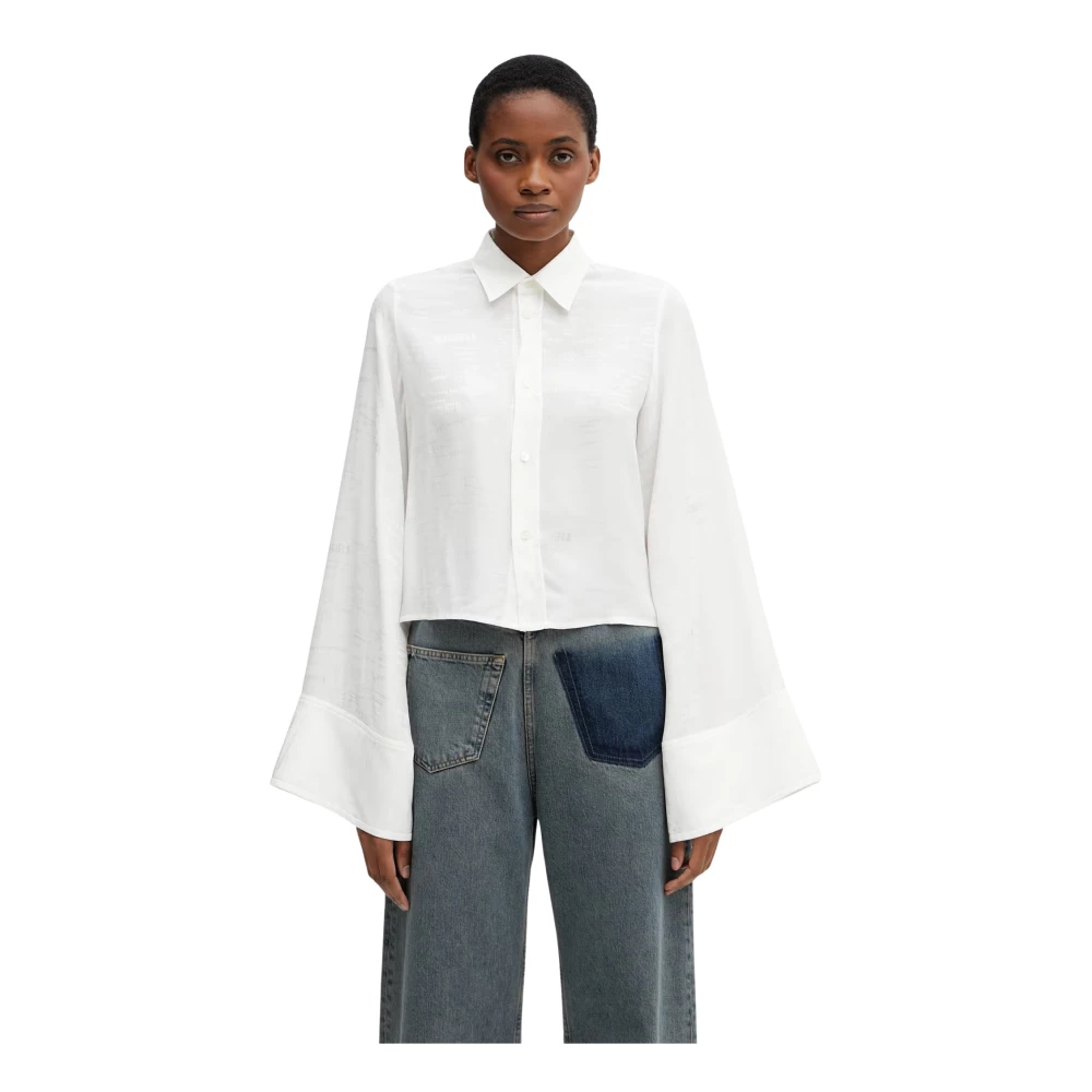 Mm6 Maison Margiela Donna Bianco Camicette M, New,