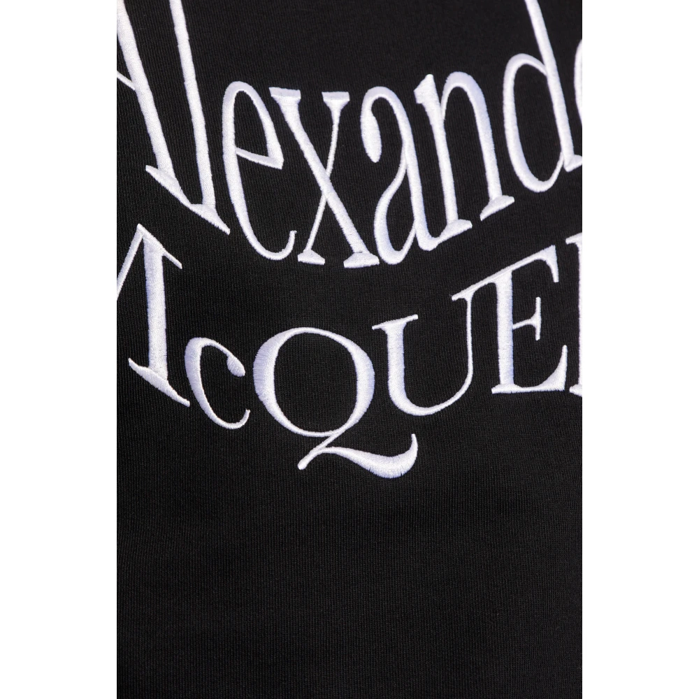 alexander mcqueen Sweatshirt met logo Black Heren