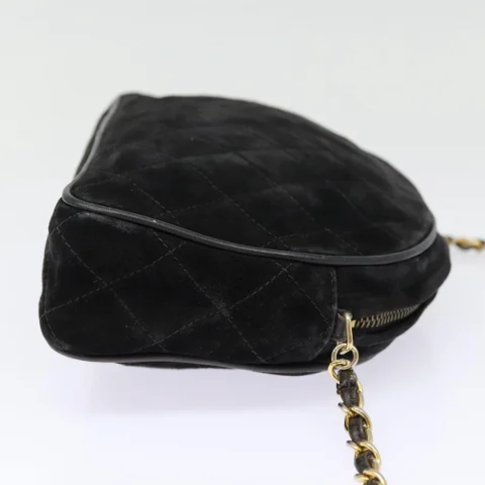 Chanel Vintage Pre-owned Suede chanel-bags Black Dames