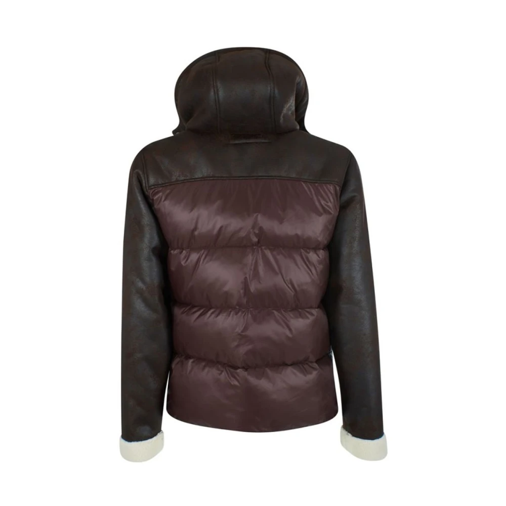 YES ZEE Bruine Nylon Herenjas Brown Heren
