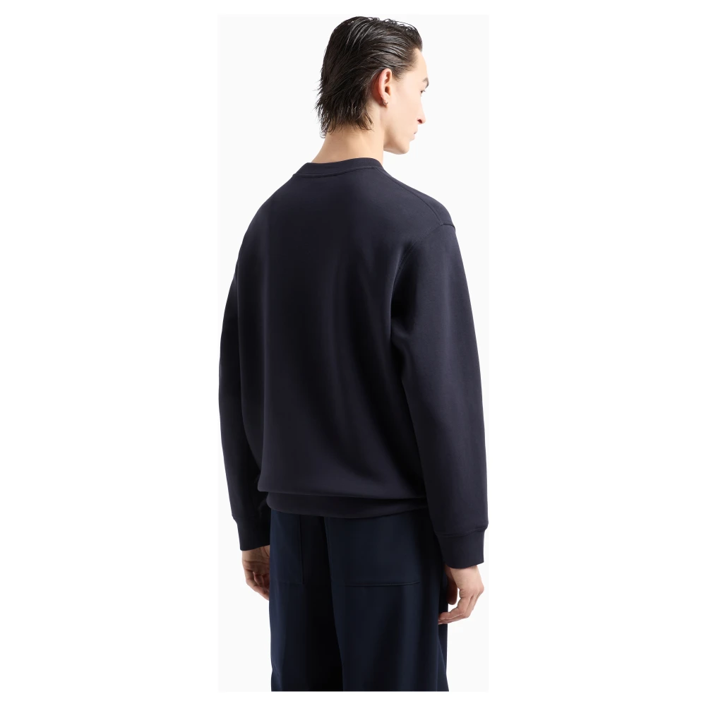 Emporio Armani Blauwe Sweater Collectie Blue Heren