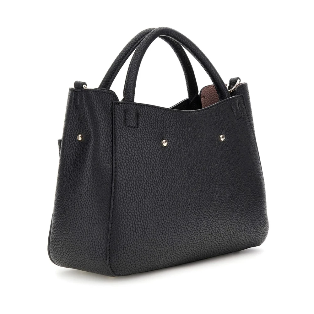 Guess Zwarte Bucket Tas Brenton Stijl Black Dames