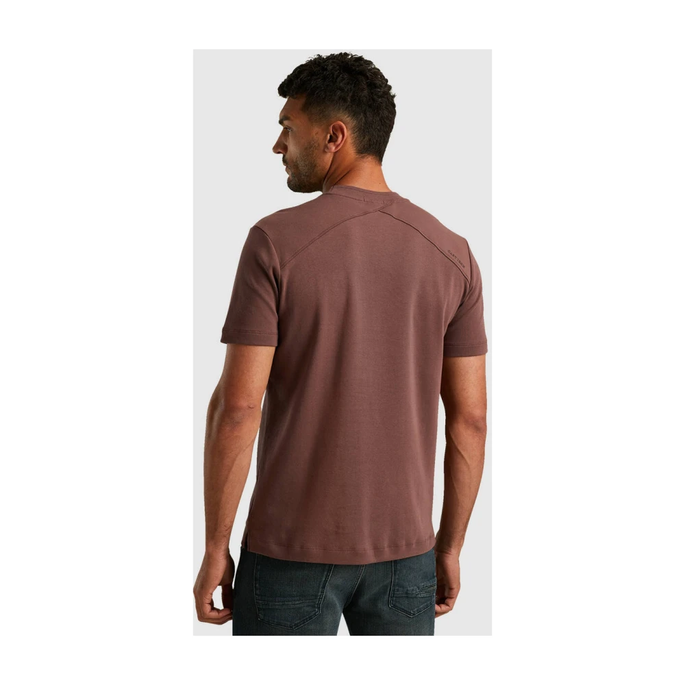 Cast Iron Korte mouw regular fit T-shirt Brown Heren