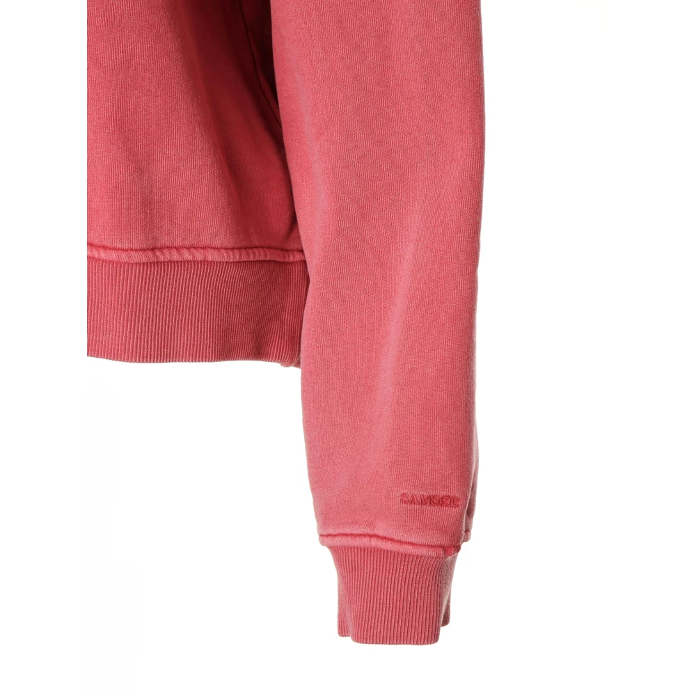 Samsøe Casual Jersey Sweatshirt met Oversized Pasvorm Pink Dames