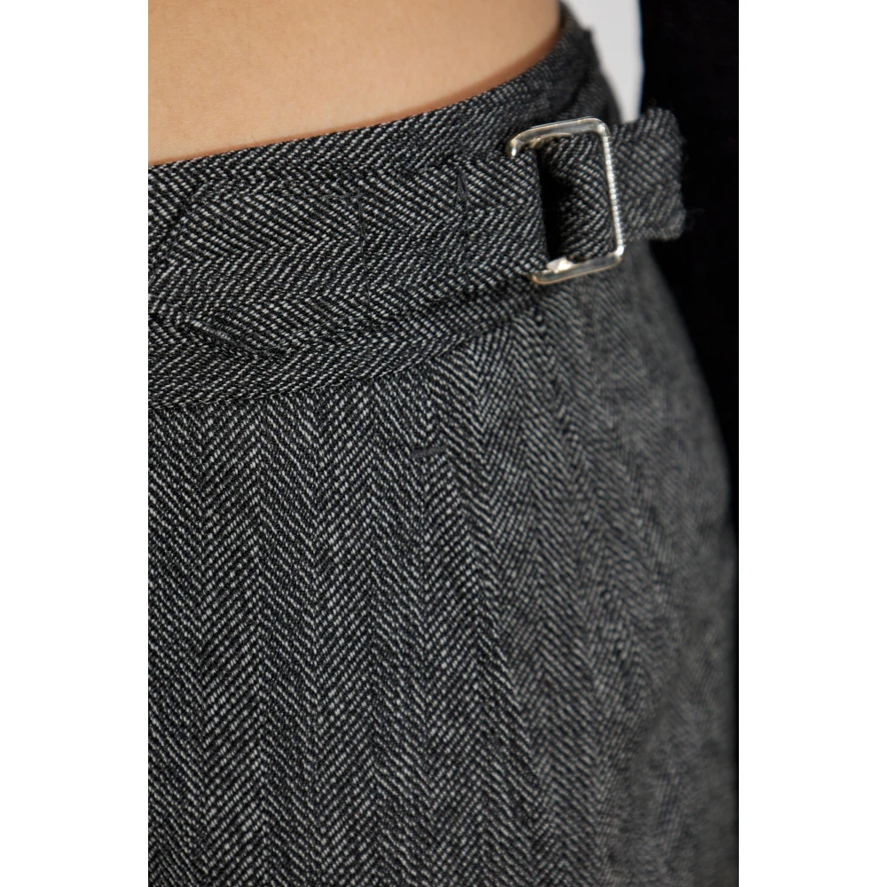 Officine Générale Gekreukelde broek Ilenia Gray Dames