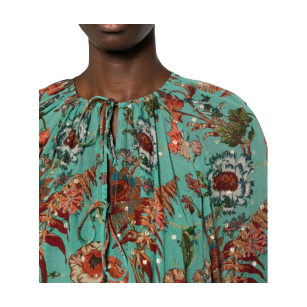Ulla Johnson Bloemenprint zijden blouse Multicolor Dames