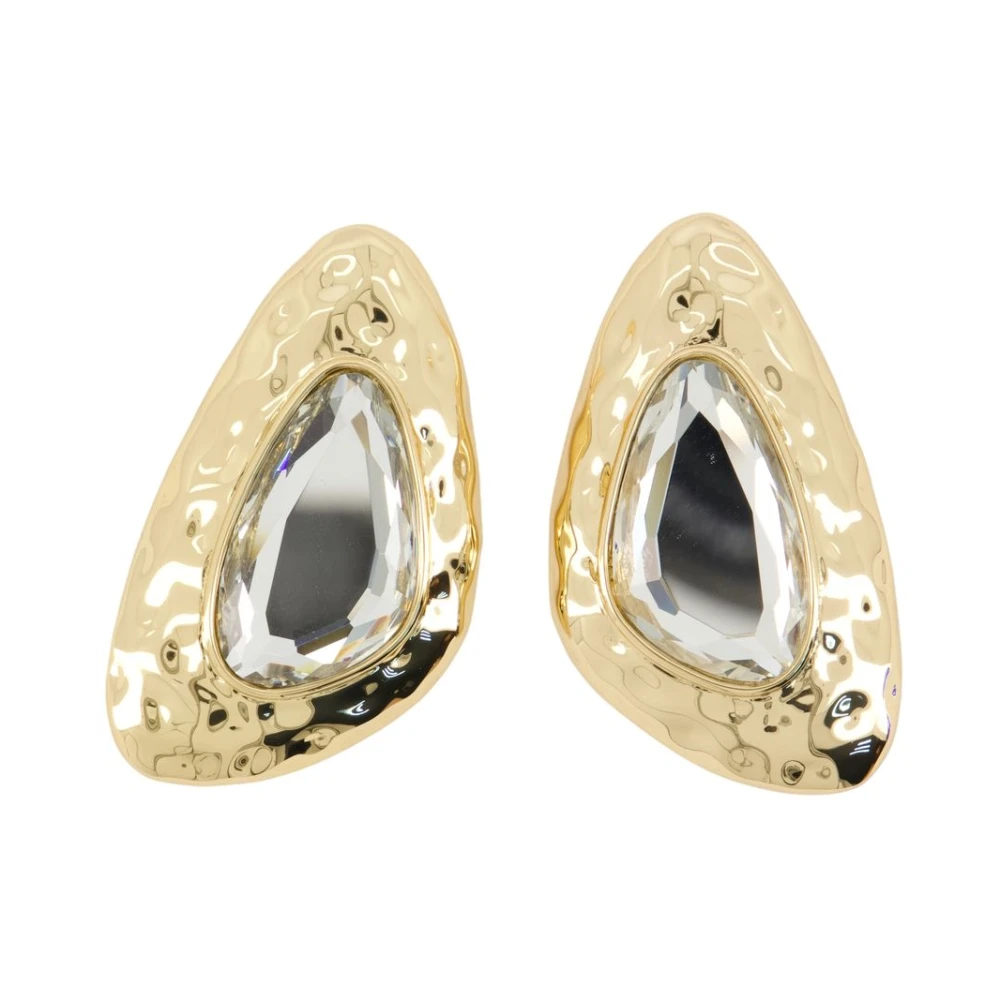 Self Portrait Women's Yellow Hammered Earrings