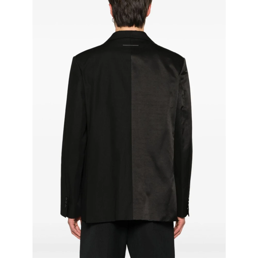 MM6 Maison Margiela Geprint Jasje van Katoen Black Heren