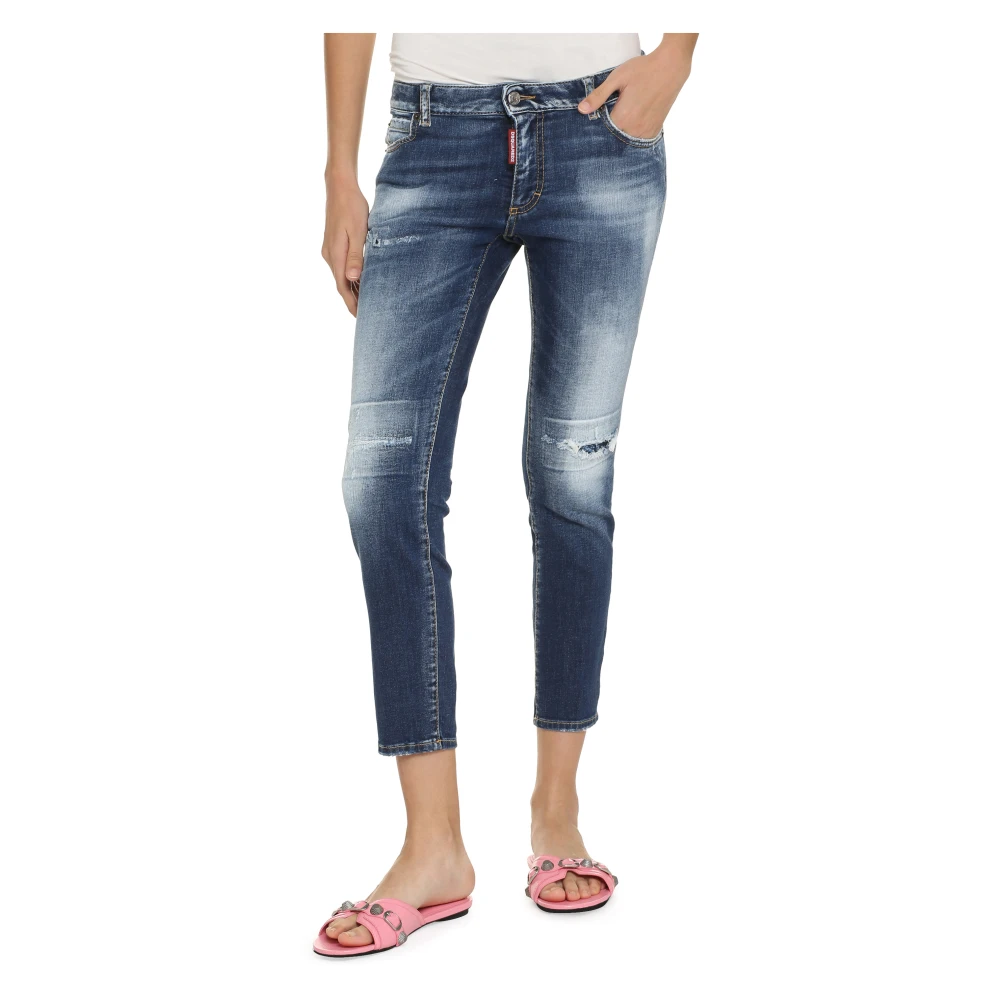 Dsquared2 Klassieke Denim 5-Pocket Jeans Blue Dames