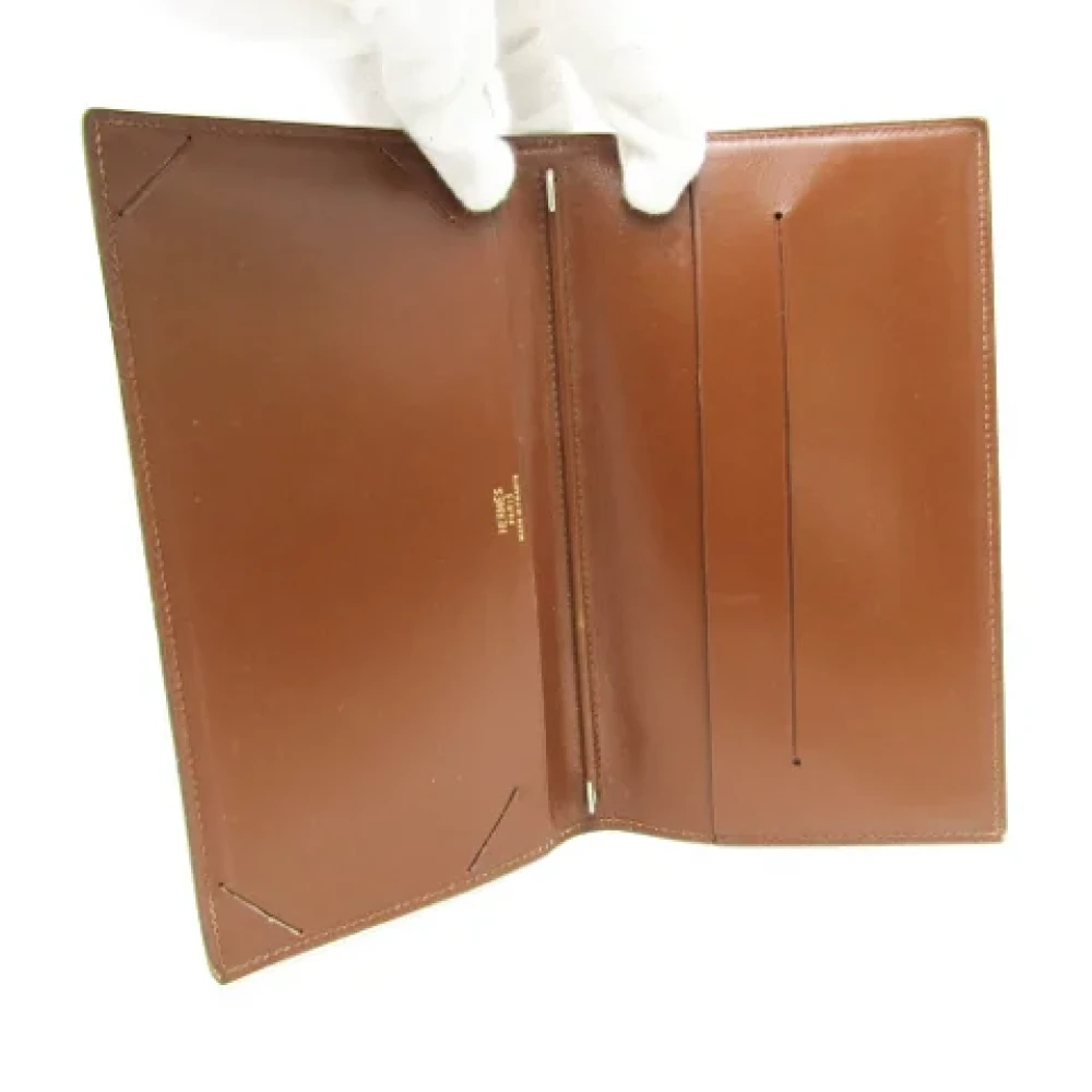Hermès Vintage Pre-owned Leather home-office Brown Dames