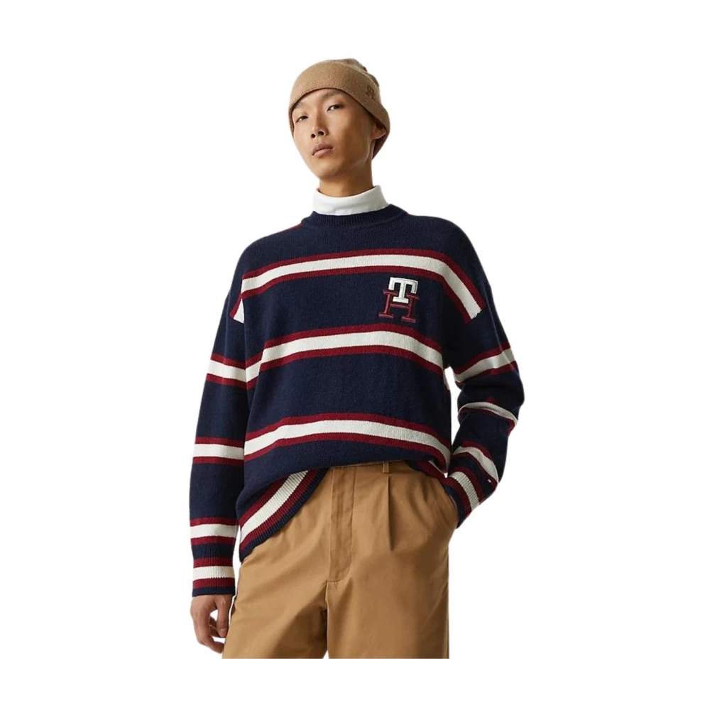 Oversized Stripet Pullover Genser