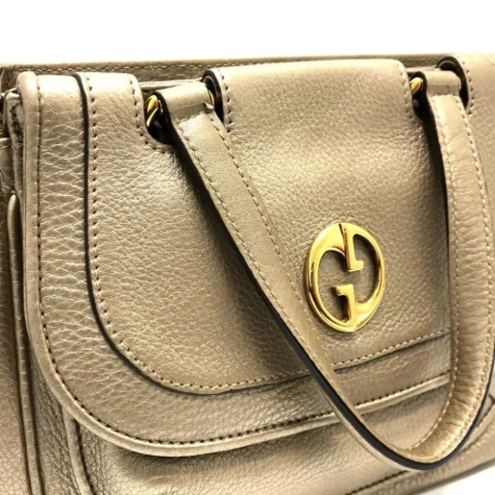 Gucci Vintage Pre-owned Leather gucci-bags Yellow Dames