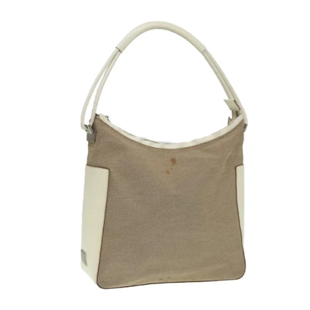 Gucci Vintage Pre-owned Canvas handbags Beige Dames
