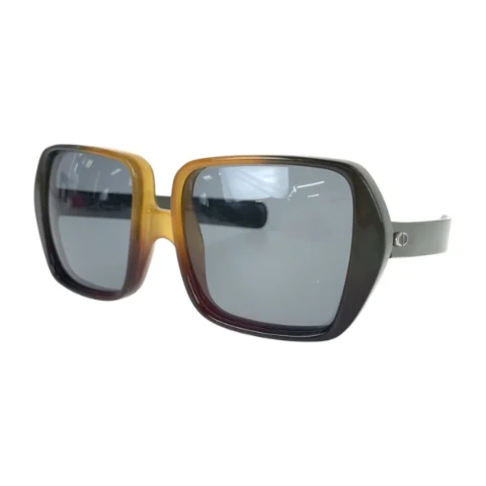 Dior Vintage Pre-owned Plastic sunglasses Green Dames