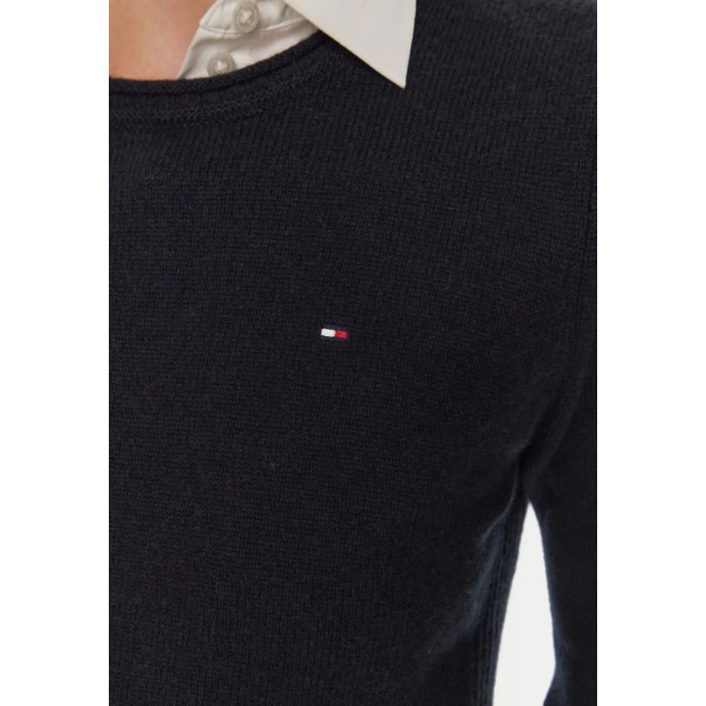 Tommy Hilfiger Zachte wollen trui voor vrouwen Blue Dames
