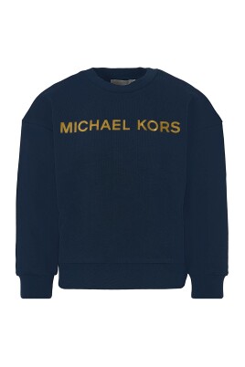 sweatshirt-en-coton-bleu-avec-logo-or