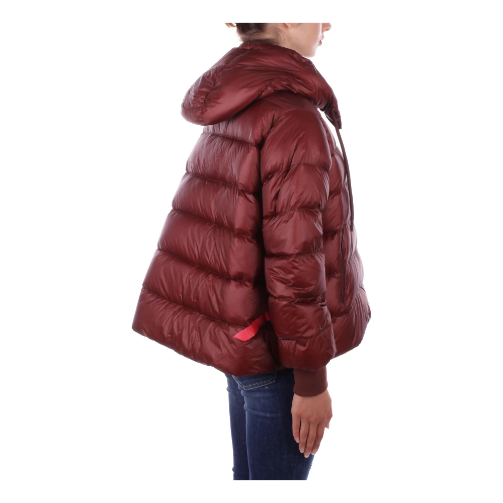 Afterlabel Bruine jas met capuchon en ritssluiting Brown Dames