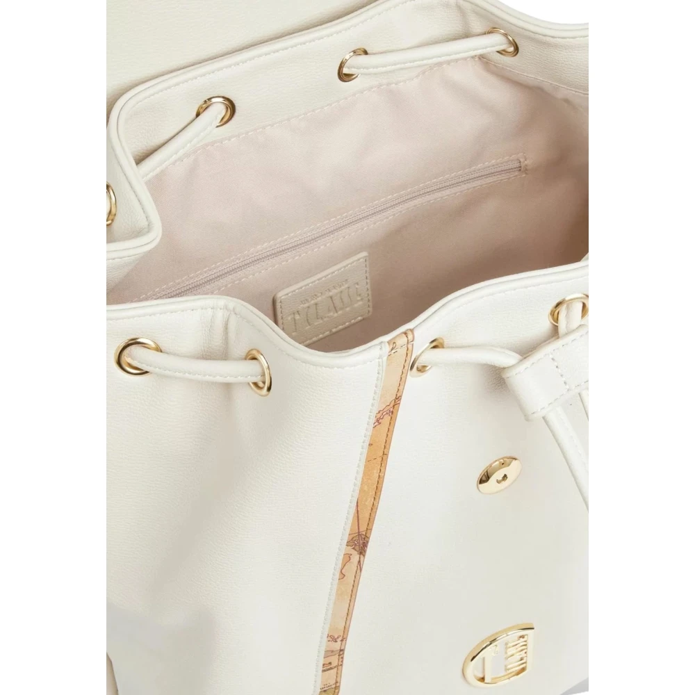 Alviero Martini 1a Classe Avorio Gz64 Rugzak met Geo Classic Print Beige Dames