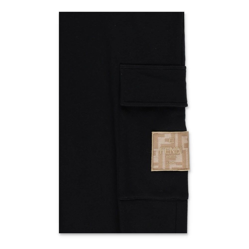 Fendi Women's Black Cargo Jogger Pants Aw25