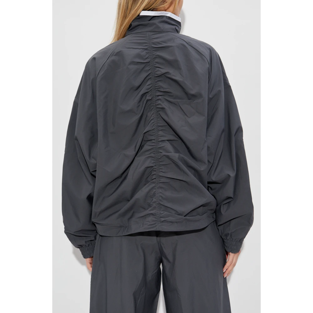 adidas Originals Lichtgewicht Jack met Logo Gray Dames