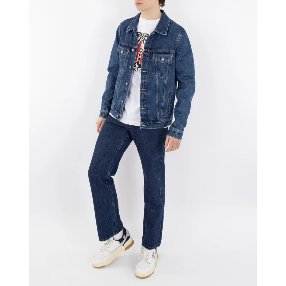 Palm Angels Heren Lw Monogram Denim Jkt Blue Heren