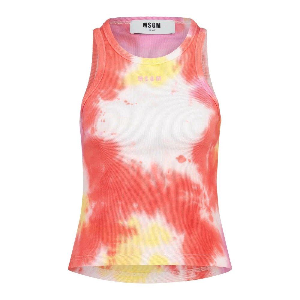 Msgm Batikpatroon Top Multicolor Dames