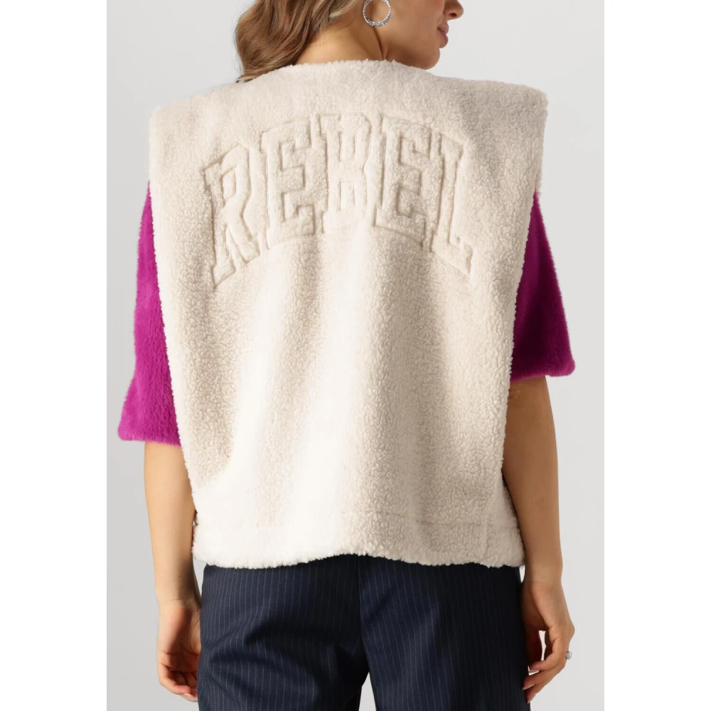 Colourful Rebel Teddy Gilet voor Trendy Vrouwen Beige Dames