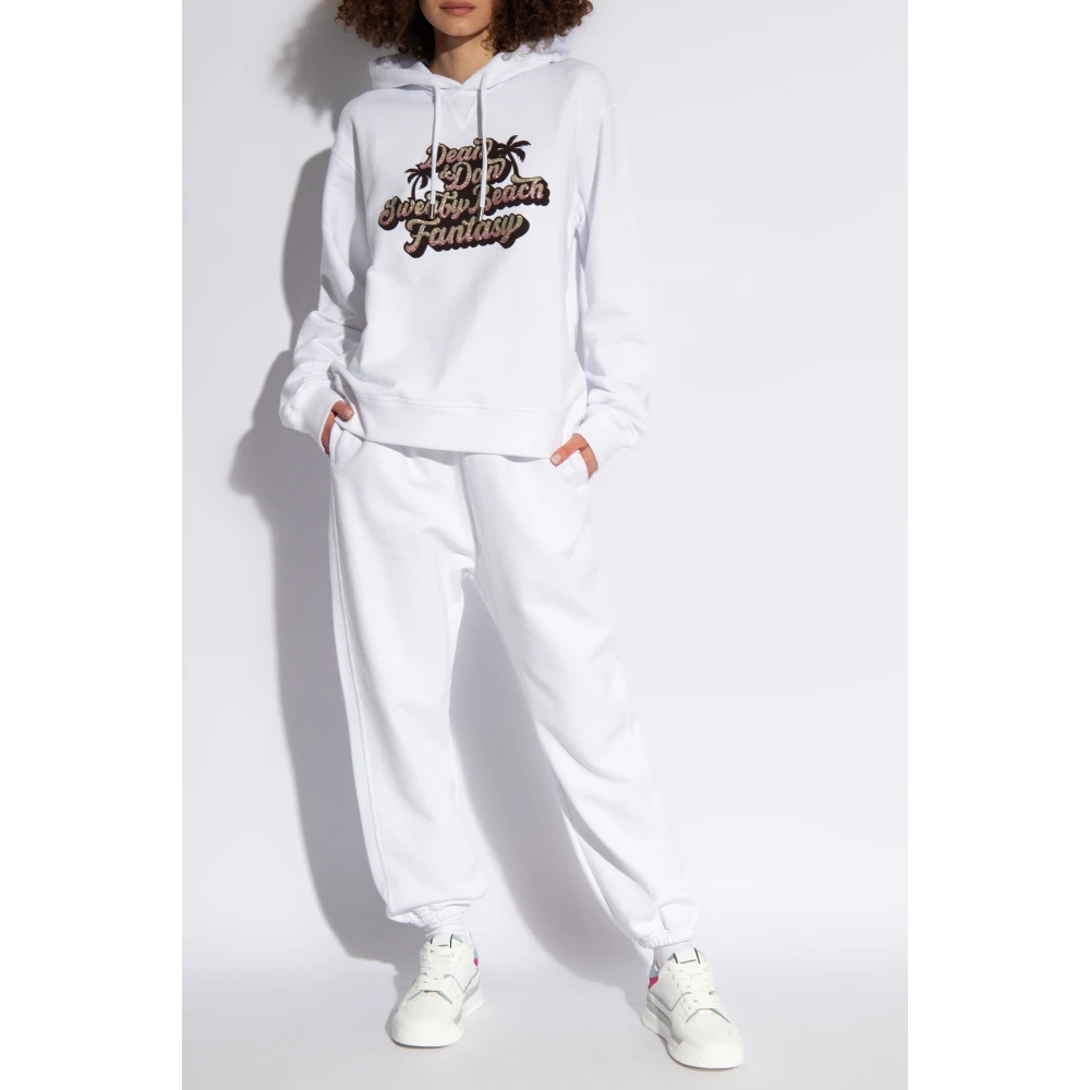 Dsquared2 Sweatpants met hoge taille White Dames