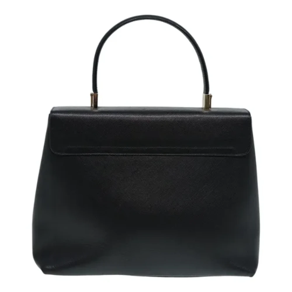 Salvatore Ferragamo Pre-owned Leather handbags Black Dames