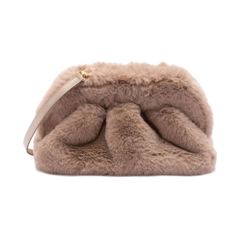 THEMOIRè Beige Faux-Fur Schoudertas Beige Dames