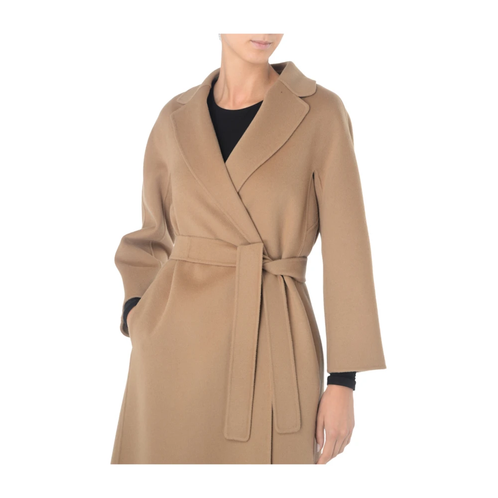 Max Mara Lange Kamelenhaarjas Esturia Brown Dames