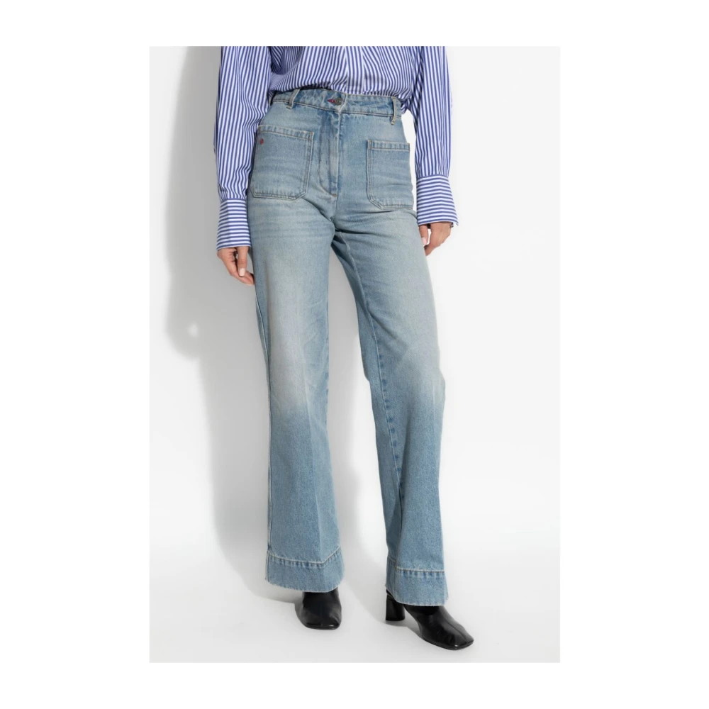 Victoria Beckham Blauwe Jeans voor Vrouwen Blue Dames