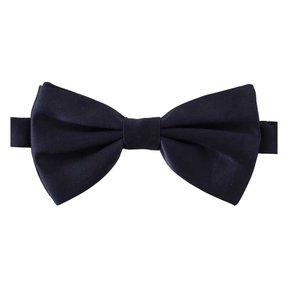 Dolce & Gabbana Blauwe Zijden Vlinderdas Elegante Stijl Blue Heren