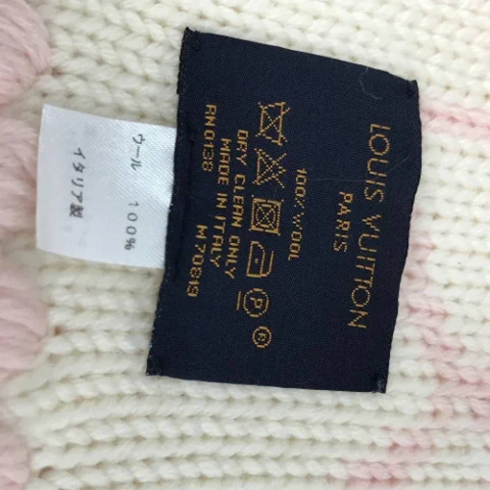 Louis Vuitton Vintage Pre-owned Wool scarves Pink Dames