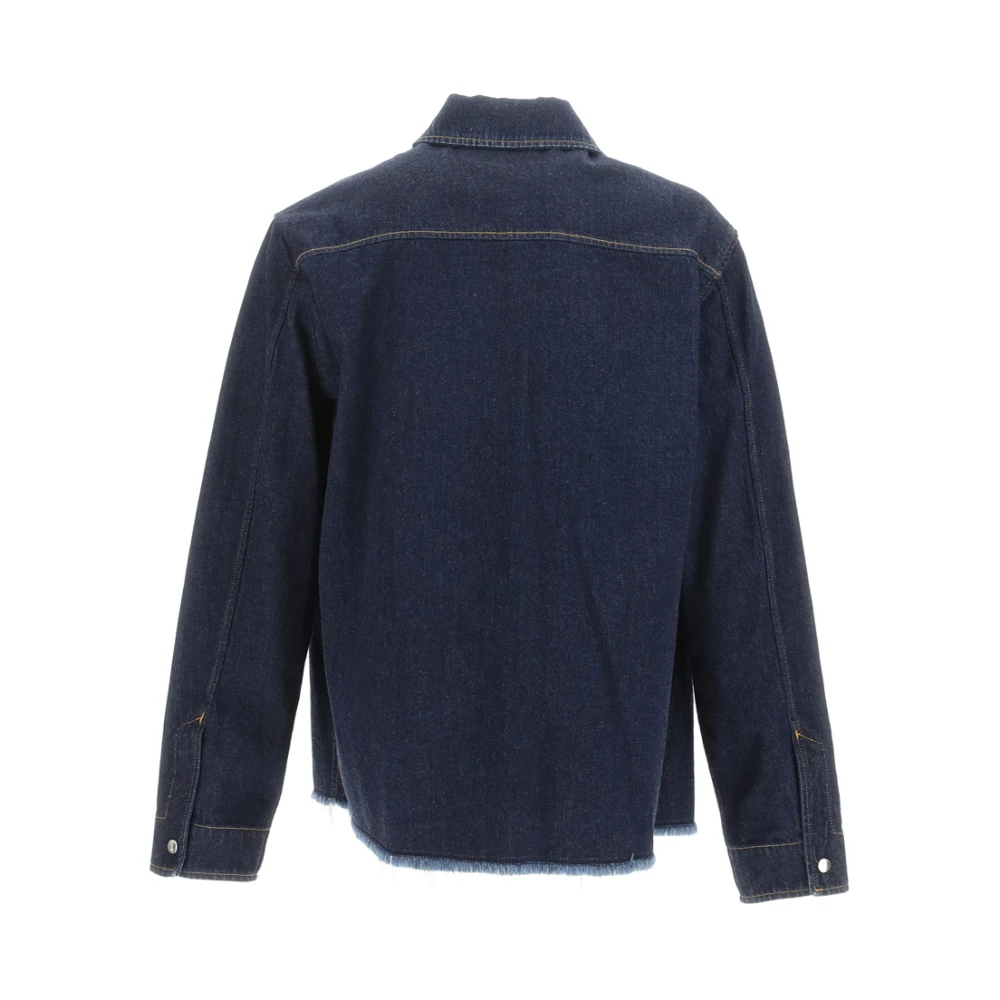 Lanvin Denim Overhemd Blue Heren