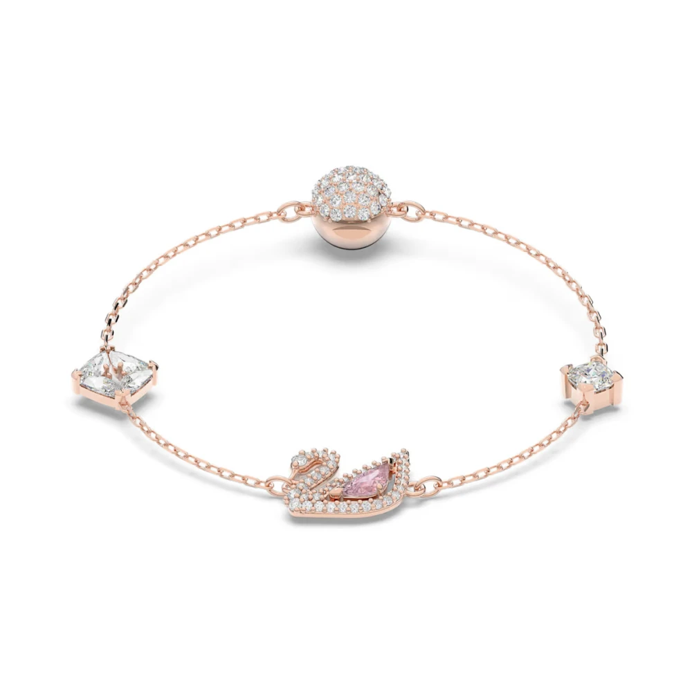 Swarovski Swan Armband, Schwan, 18K Roségoldbeschichtet Rosa Groß - Bild 3