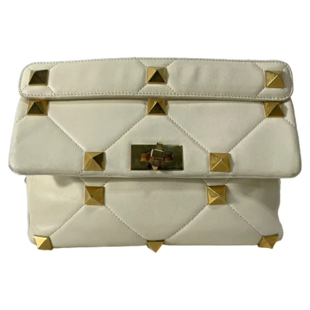 Valentino Vintage Pre-owned Leather shoulder-bags White Dames