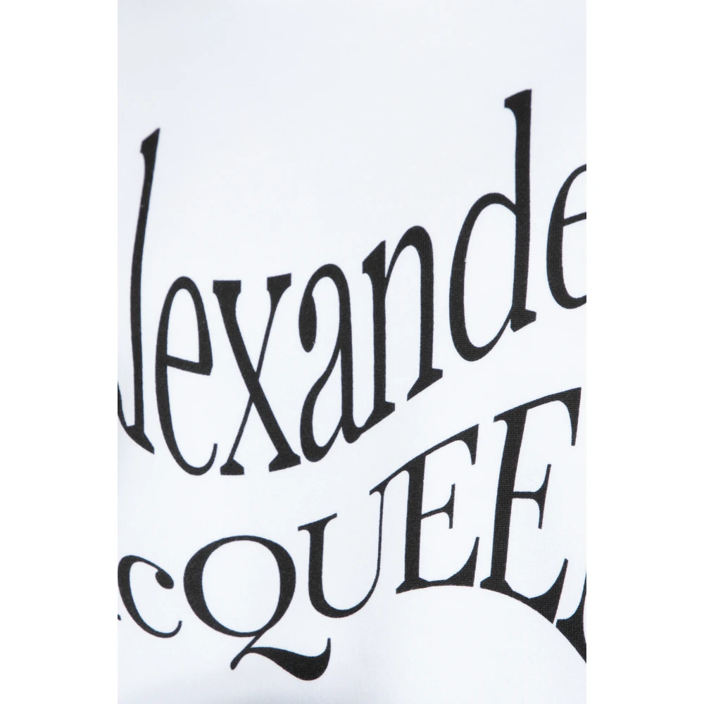 alexander mcqueen Sweatshirt met logo White Dames