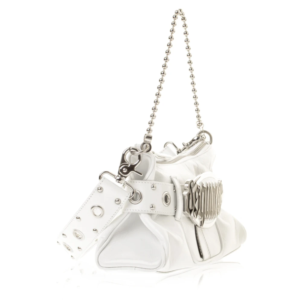 Dsquared2 Gotische Schoudertas White Dames