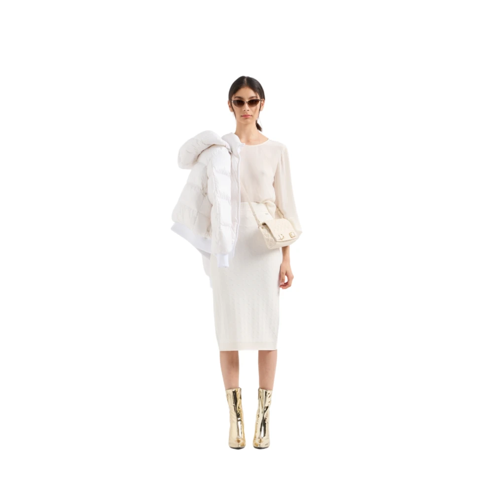 Armani Exchange Witte Donsjas White Dames