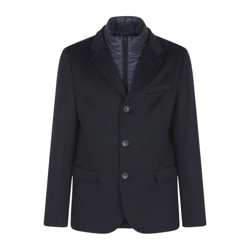 Herno Cashmere Blazer met Pettorina Blue Heren