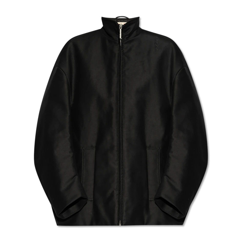 Marni Gewatteerde oversized jas Black Dames