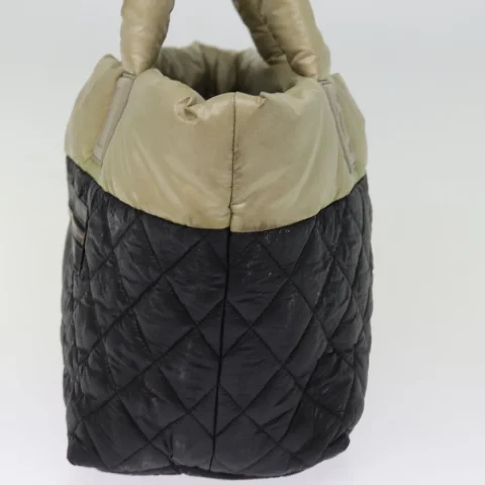 Chanel Vintage Pre-owned Nylon handbags Black Dames