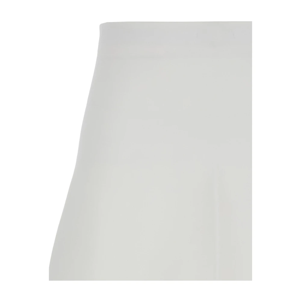Theory Wijd Uitlopende Witte Rok Viscosemix Vrouw White Dames