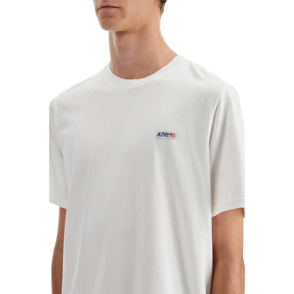 Autry Vintage Washed Relaxed Fit T-Shirt White Heren