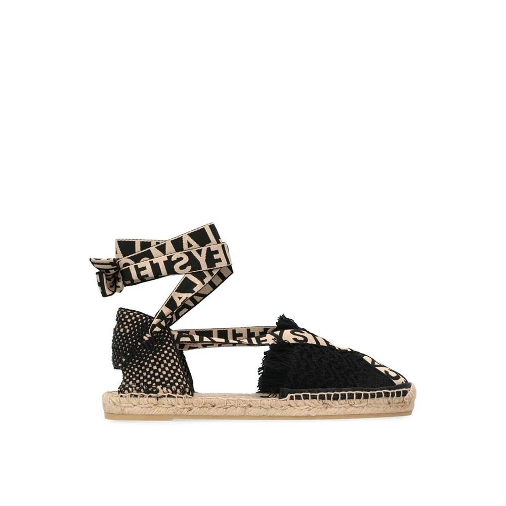 Stella Mccartney Women's Black Espadrilles, 4 Uk, Gaia Canvas Espadrilles