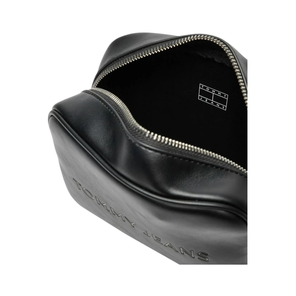 Tommy Jeans Zwarte Polyethyleen Handtas Herfst Winter Collectie Black Dames