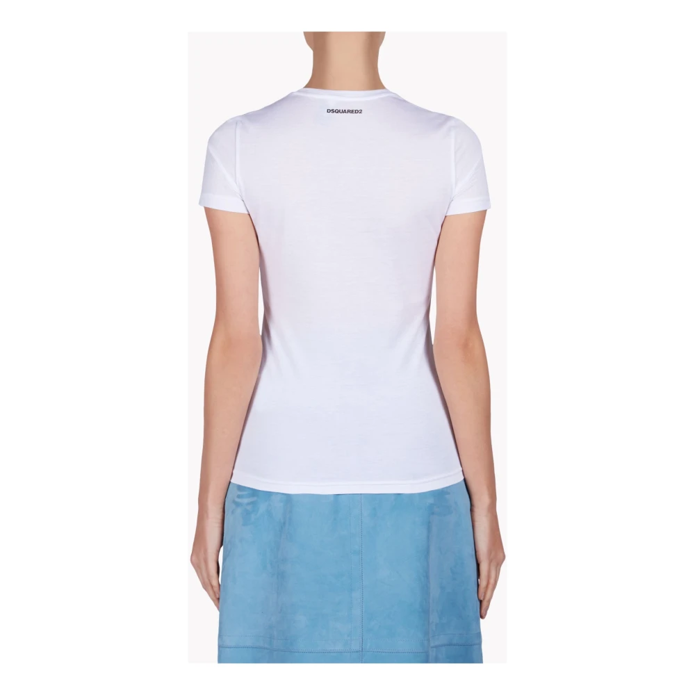 Dsquared2 Katoenen T-shirt White Dames